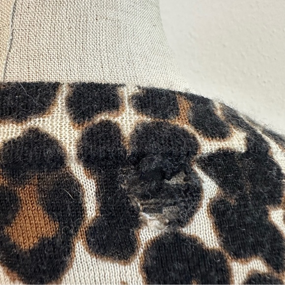 J Crew Merino Wool Tippi Sweater in leopard print 482 - Picture 5 of 5